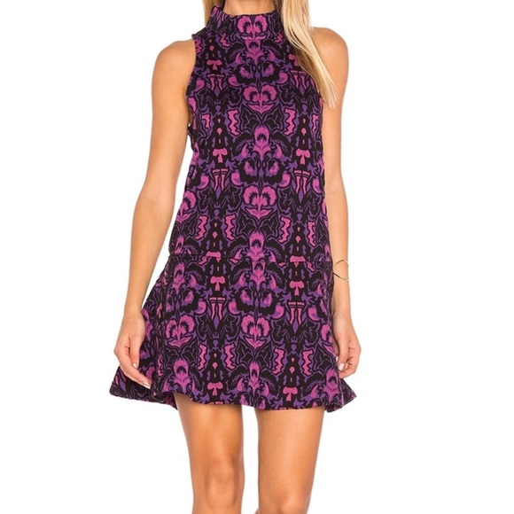 Free People Dresses & Skirts - Free People Amelia Mock Neck Mini Dress